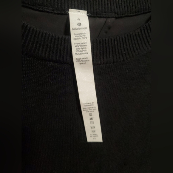 Lululemon Athletica Classic Black Knit Top - Picture 6 of 9